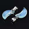Spray Painted Glass Pendants GLAA-N035-021-A02-5