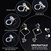 Unicraftale 32Pcs 4 Style 304 Stainless Steel & Plastic Clip-on Earring Findings STAS-UN0037-98-4