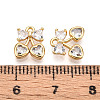 Brass Micro Pave Cubic Zirconia Charms KK-N261-94B-G-3