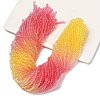 Transparent Painted Glass Beads Strands DGLA-A034-T4mm-A07-1