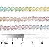 Transparent Painted Glass Beads Strands X1-DGLA-A034-T4mm-A15-3