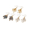 Glass Twisted Bugle Cluster Earrings Sets for Women EJEW-JE05059-1
