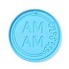 DIY Mother's Day Theme Flat Round Pendant Silicone Molds SIMO-H010-02A-2
