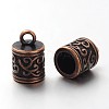 Tibetan Style Cord Ends LS-TIBEP-LF10887YKG-R-FF-1