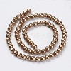 Eco-Friendly Dyed Glass Pearl Beads Strands HY-A008-6mm-RB037-2