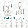 18Pcs Alloy Keychain Clasps KEYC-SC0001-72P-2