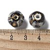 Vintage Porcelain Pumpkin Beads PORC-L080-H19-3