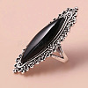 Horse Eye Alloy with Resin Finger Rings FS-WG13A66-04-3