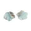 Natural Flower Amazonite Carved Pendants G-B097-01A-08-2