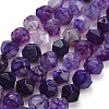Natural Agate(Dyed & Heated) Beads Strands G-K425-B03-01-2