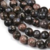 Natural Glaucophane Beads Strands G-R485-12-8mm-5