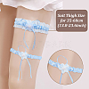 MAYJOYDIY US 1 Set Polyester Lace Elastic Bridal Garters DIY-MA0003-42-2