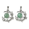 Natural Green Aventurine Pendants G-B194-01P-05-1