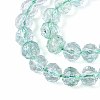 Crackle Transparent Glass Beads Strands GLAA-N063-8mm-03-3