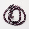 Handmade Evil Eye Lampwork Round Bead Strands LAMP-L055-6mm-04-2
