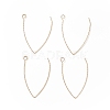 Ion Plating(IP) 316 Stainless Steel Earrings Finding X-STAS-B025-02G-3