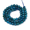 Dyed Natural White Jade Beads Strands G-T139-6mm-60-21-2