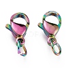 Ion Plating(IP) 304 Stainless Steel Lobster Claw Clasps STAS-G240-01D-C-2