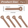 24Pcs Cowhide Zipper Puller Head PURS-GF0001-09D-2