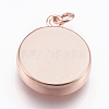Brass Pendant Cabochon Settings KK-P146-06RG-2