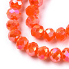 Electroplate Glass Beads Strands EGLA-A044-P6mm-B03-3