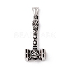 Tibetan Style 304 Stainless Steel Pendants STAS-P305-26AS-1