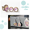 200Pcs 8 Styles Transparent Glass Cabochons GLAA-FH0001-88-6