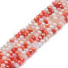 Electroplate Glass Beads Strands EGLA-S192-001A-B07-1