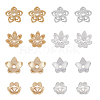 SUPERFINDINGS 32Pcs 8 Style Brass Bead Cap KK-FH0006-60-1