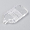 Transparent Acrylic Pendants TACR-O003-02-3