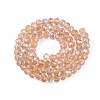 Electroplate Glass Beads Strands EGLA-A044-T6mm-L20-3