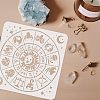 Large Plastic Reusable Drawing Painting Stencils Templates DIY-WH0172-641-3