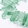 Natural Quartz Crystal Points Beads Strands G-K181-B02-4