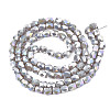 Electroplate Glass Beads Strands EGLA-N002-13-A03-2