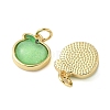 Brass Resin Charms KK-C110-24E-G-2