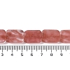 Cherry Quartz Glass Beads Strands G-M420-M05-02-5