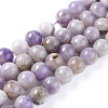 Natural Lavender Amethyst Beads Strands G-L555-01-8mm-1
