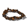Unisex Chip Natural Tiger Eye Beaded Stretch Bracelets BJEW-S143-02-6