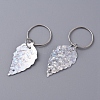 Plastic Paillette/Sequin Hair Braid Rings Pendants KEYC-TAC0001-03G-2