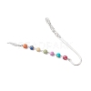 Natural Imperial Jasper Round Beads Bookmarks AJEW-JK00389-4