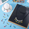 105Pcs 7 Colors Glass European Dangle Charms PALLOY-TAC0221-5
