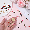 32Pcs 8 Styles Alloy Enamel Pendants ENAM-SC0007-35-3
