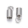 Tarnish Resistant 201 Stainless Steel Cord Ends X-STAS-E120-01-4.2mm-2