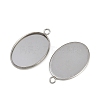 Tarnish Resistant 304 Stainless Steel Pendant Cabochon Settings STAS-G075-21P-01-2