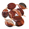 Natural Banded Agate Beads Strands G-P605-L02-06-3
