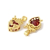 Brass & Glass Pendants KK-F900-01G-02-2