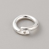 925 Sterling Silver Twister Clasp STER-WH0004-008C-2