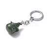 Natural Indian Agate Keychains KEYC-P011-04P-04-2