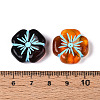 Painted Transparent Acrylic Beads OACR-T029-03I-3