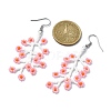 3 Pairs 3 Colors Handmade Seed Dangle Earrings EJEW-MZ00229-5